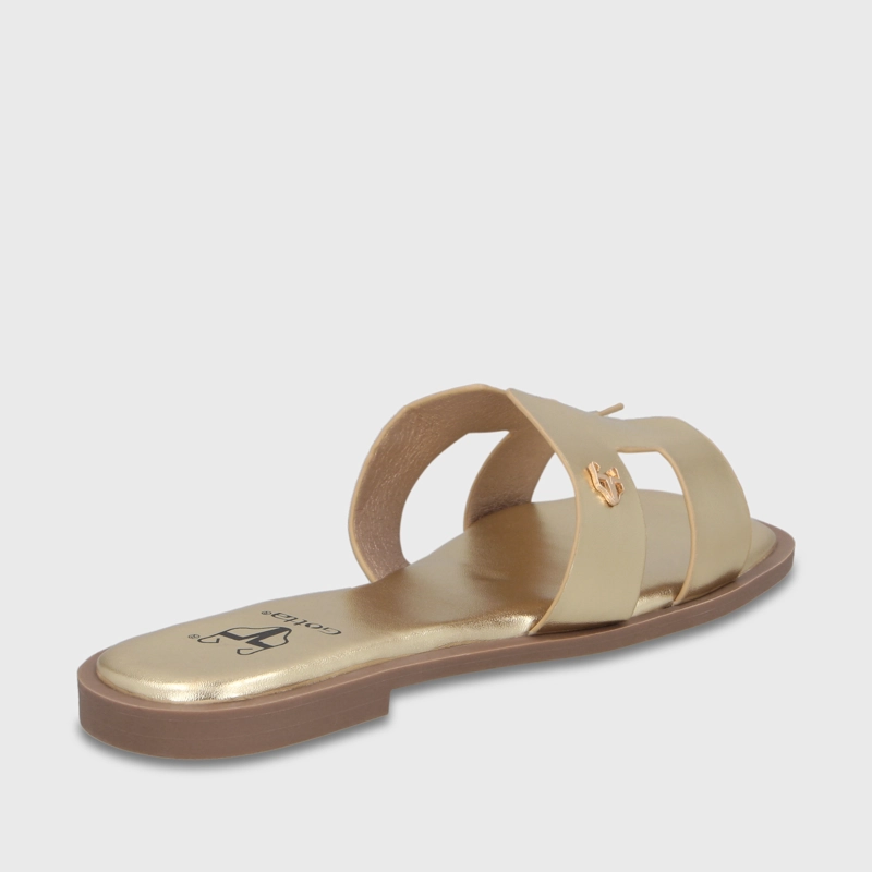 SANDALIA DORADA MUJER 64110 - 5
