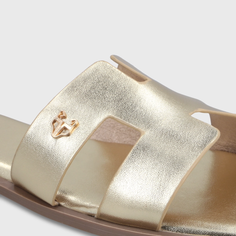 SANDALIA DORADA MUJER 64110 - 6