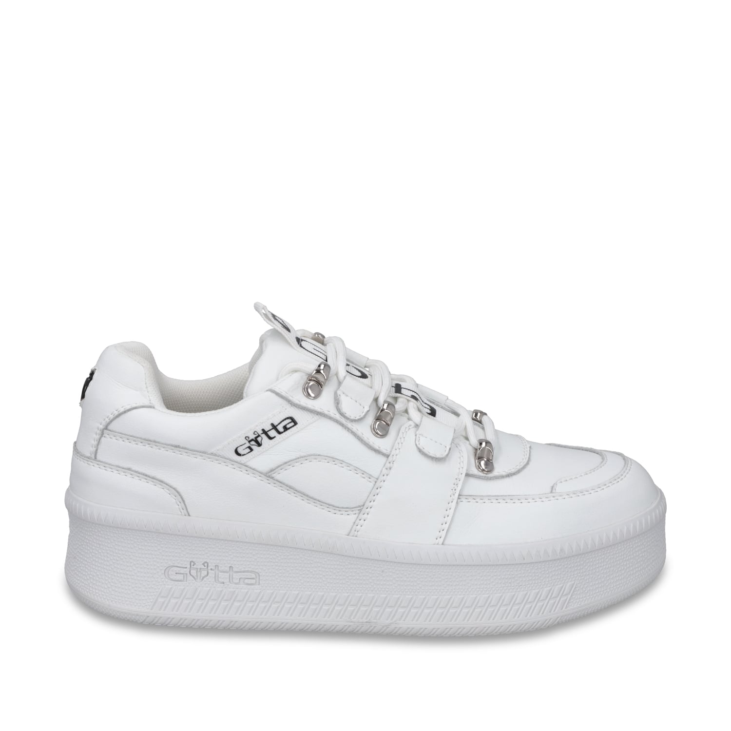 ZAPATILLA CUERO PLATAFORMA BLANCA MUJER 67312 - 1