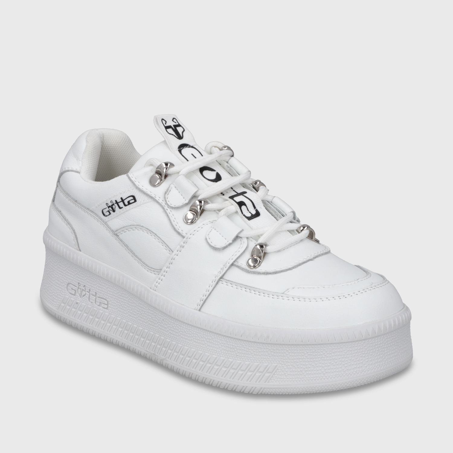 ZAPATILLA CUERO PLATAFORMA BLANCA MUJER 67312 - 2