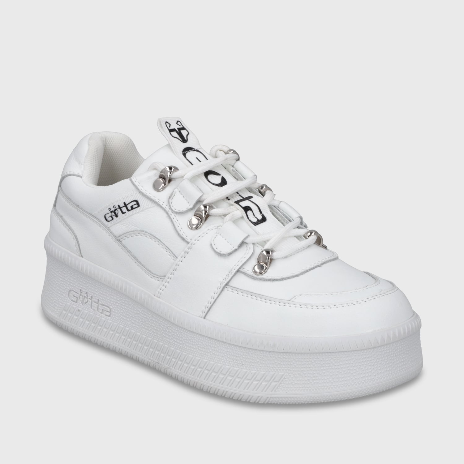 ZAPATILLA CUERO PLATAFORMA BLANCA MUJER 67312 - 2