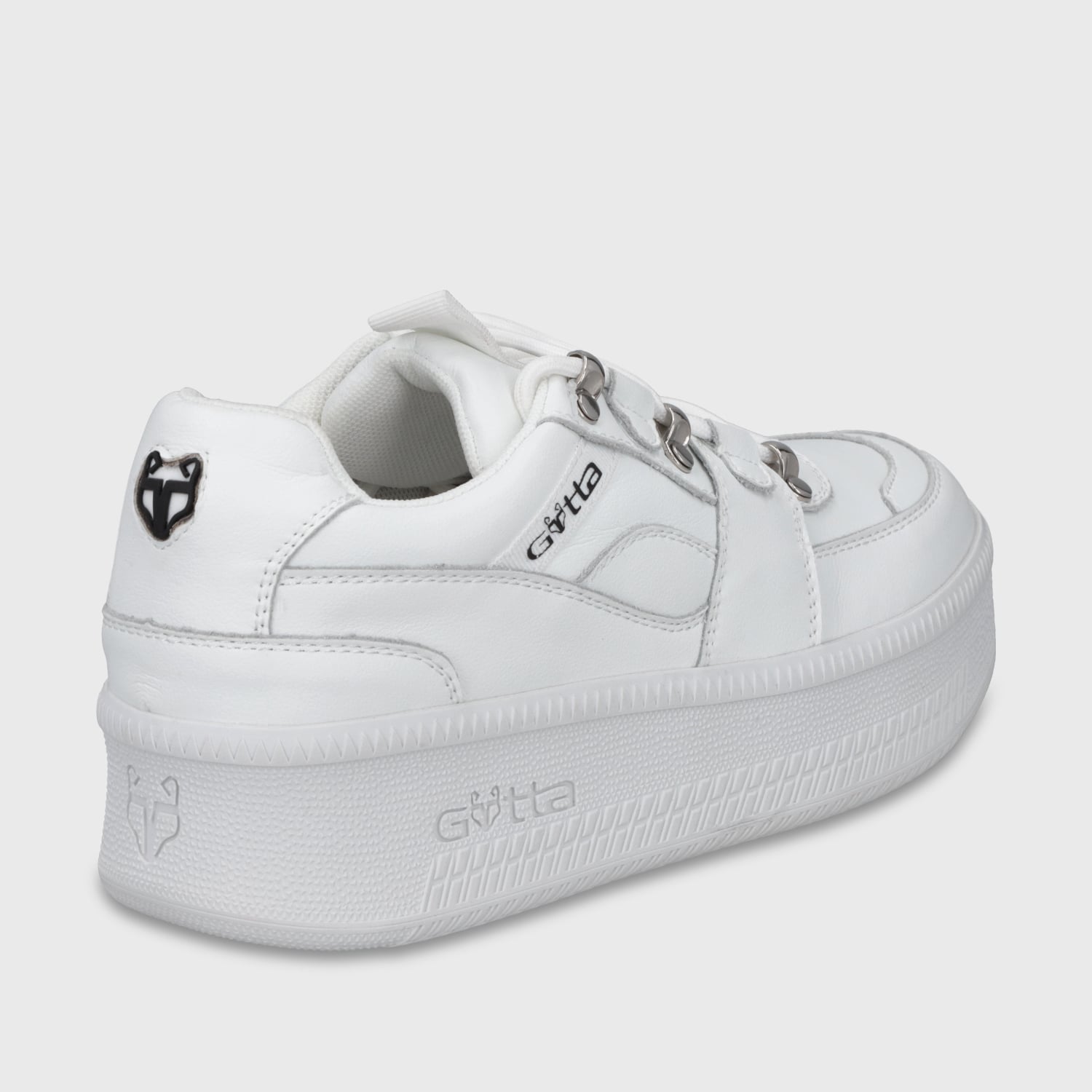ZAPATILLA CUERO PLATAFORMA BLANCA MUJER 67312 - 4