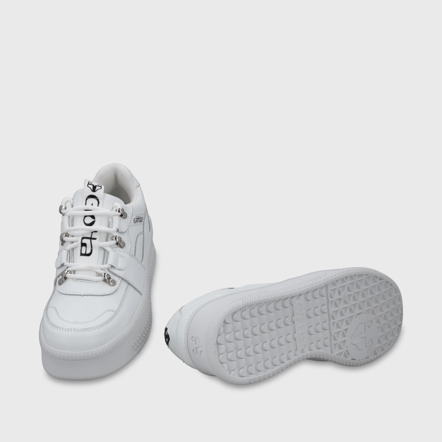 ZAPATILLA CUERO PLATAFORMA BLANCA MUJER 67312 - 7