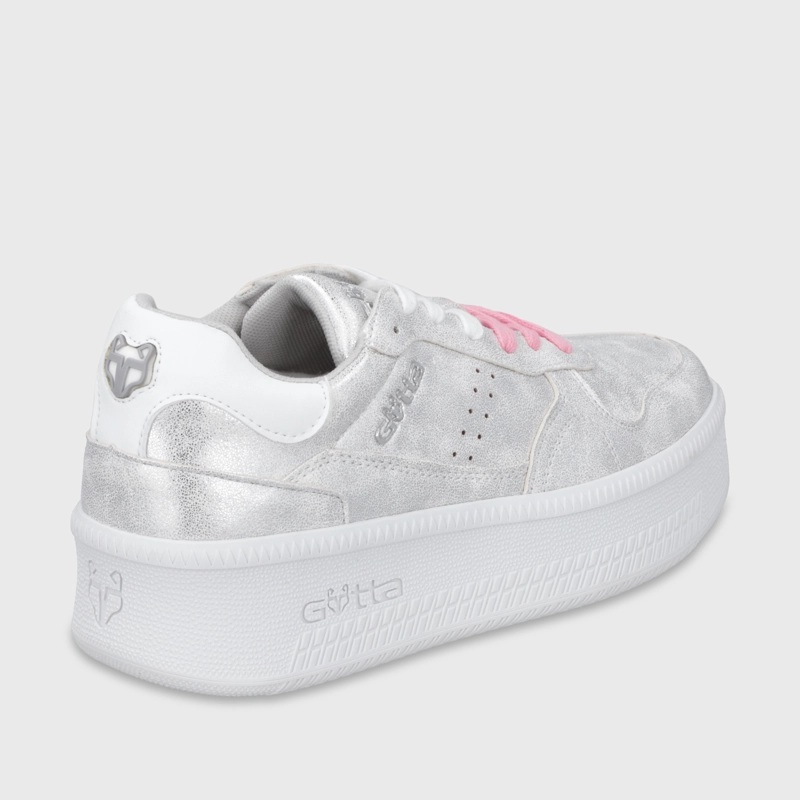ZAPATILLA PLATAFORMA PLATEADA MUJER 67313 - 6