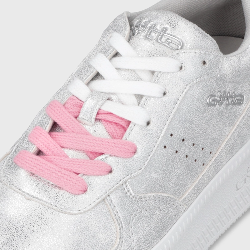 ZAPATILLA PLATAFORMA PLATEADA MUJER 67313 - 7