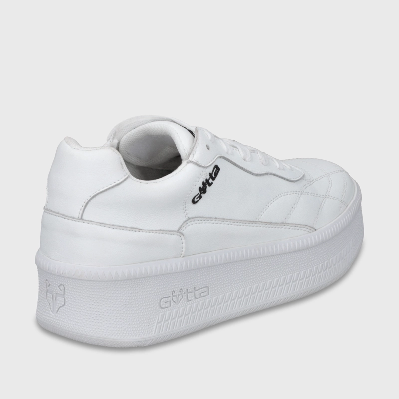 ZAPATILLA PLATAFORMA CUERO BLANCA MUJER 67311 - 3