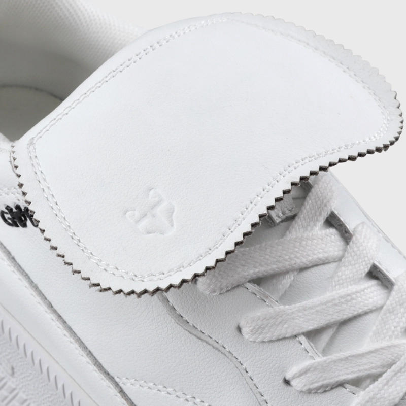 ZAPATILLA PLATAFORMA CUERO BLANCA MUJER 67311 - 6