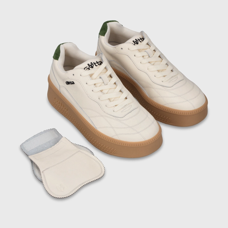 ZAPATILLA PLATAFORMA CUERO BEIGE MUJER 67311 - 7