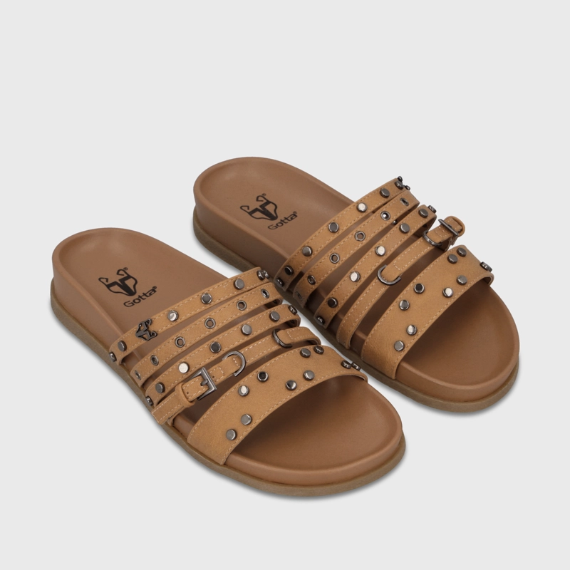 SANDALIA CAMEL MUJER 64160 - 3