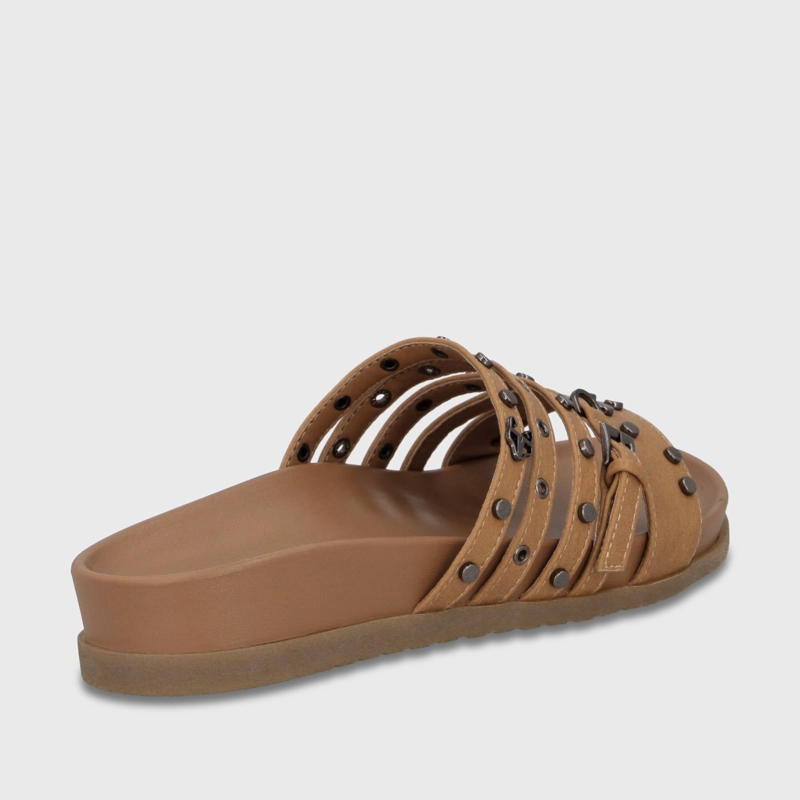 SANDALIA CAMEL MUJER 64160 - 5