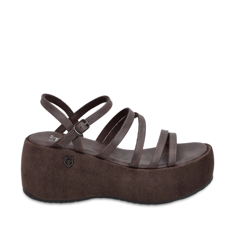 SANDALIA PLATAFORMA CAFE  MUJER 45822 - 1
