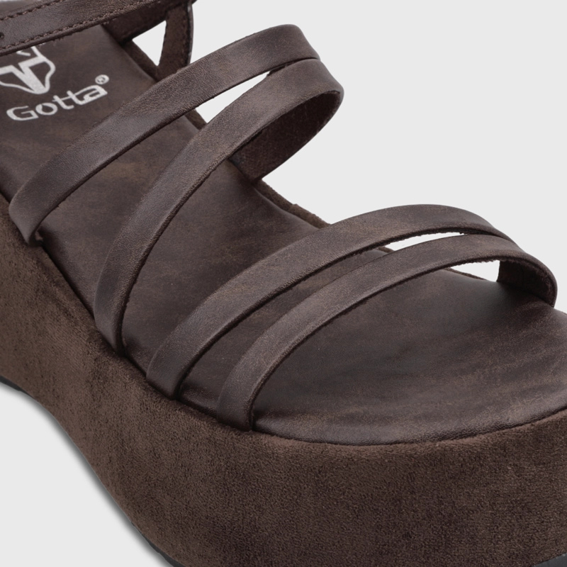 SANDALIA PLATAFORMA CAFE  MUJER 45822 - 6
