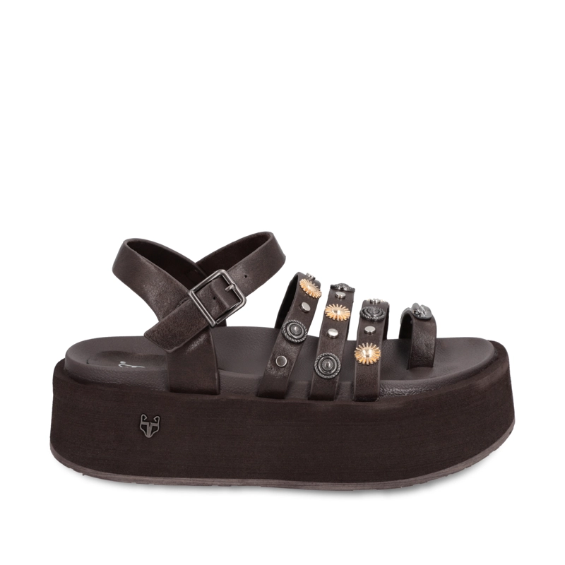 SANDALIA PLATAFORMA CAFE MUJER 55943 - 1