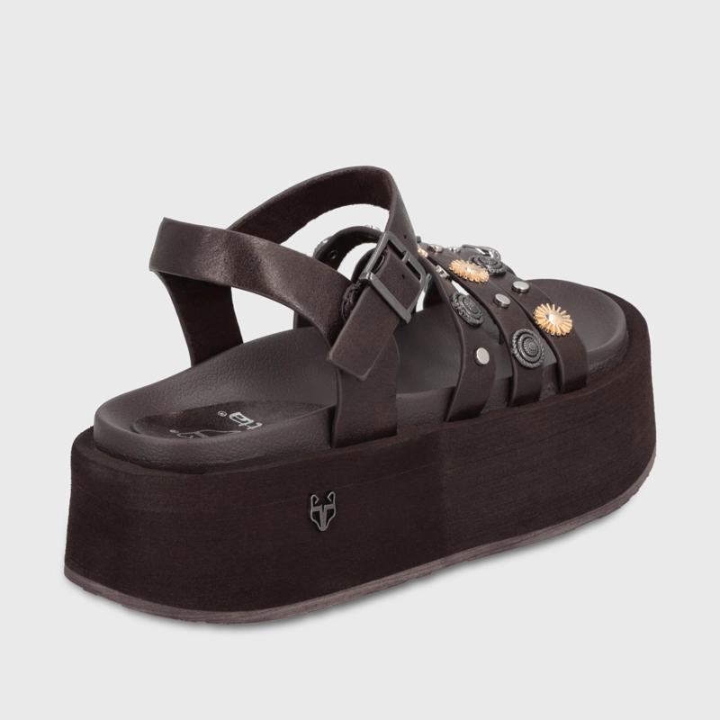 SANDALIA PLATAFORMA CAFE MUJER 55943 - 5