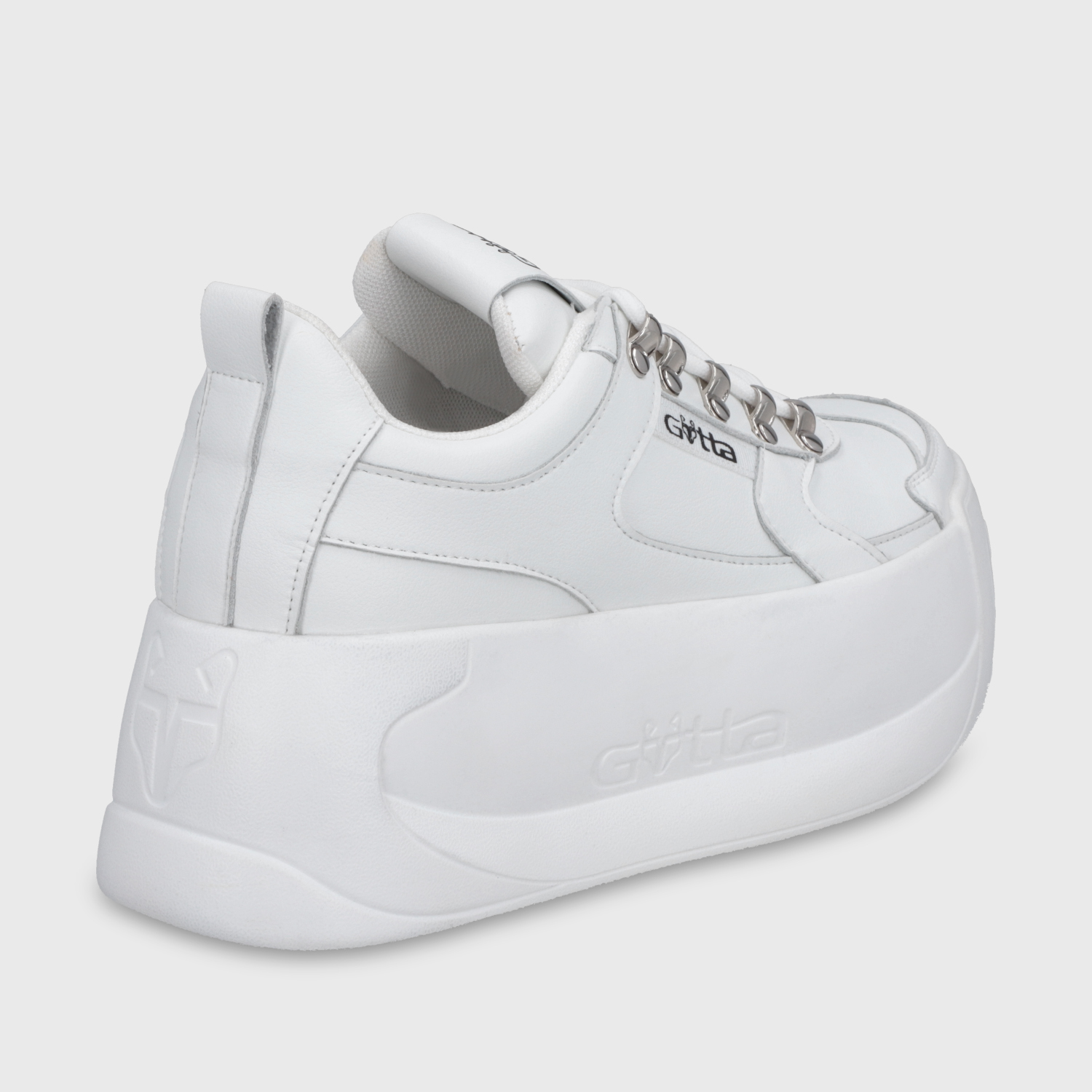 ZAPATILLA CUERO PLATAFORMA BLANCA MUJER C732B - 5