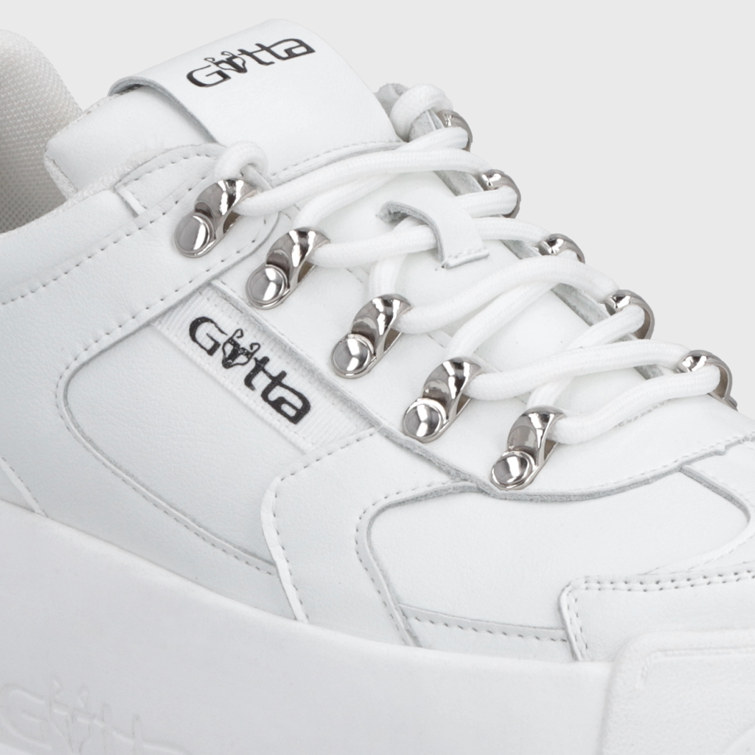 ZAPATILLA CUERO PLATAFORMA BLANCA MUJER C732B - 6