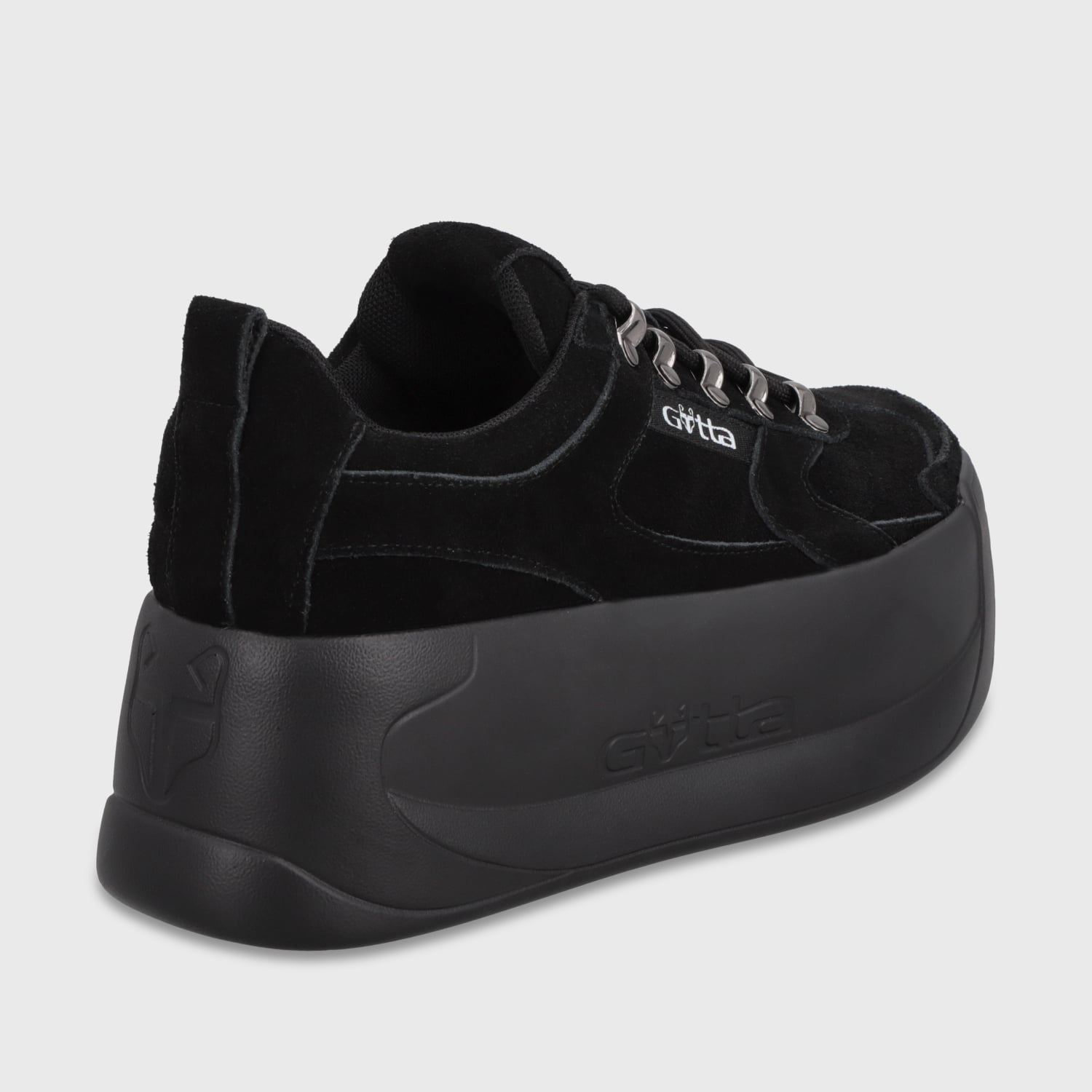 ZAPATILLA CUERO PLATAFORMA NEGRA MUJER C732B - 5
