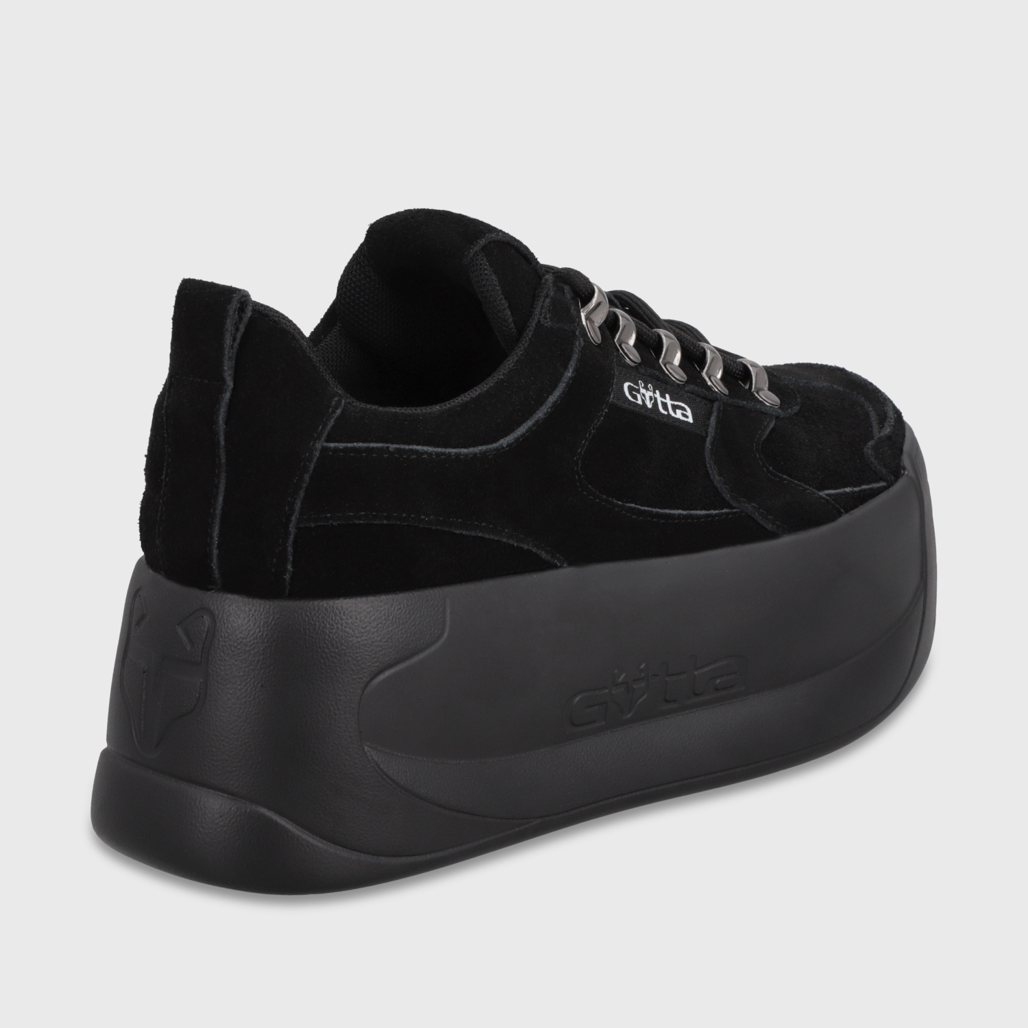 ZAPATILLA CUERO PLATAFORMA NEGRA MUJER C732B - 5