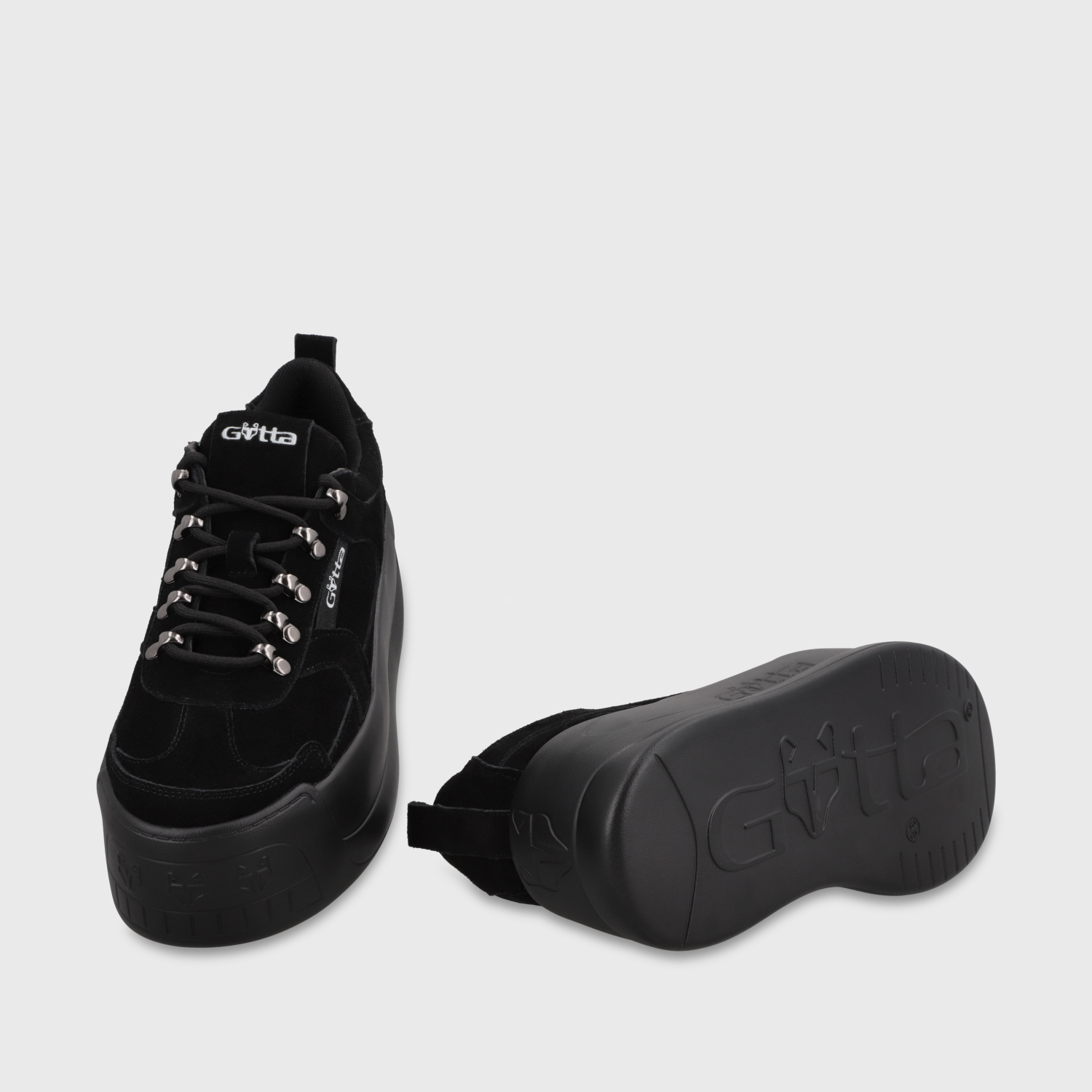 ZAPATILLA CUERO PLATAFORMA NEGRA MUJER C732B - 7