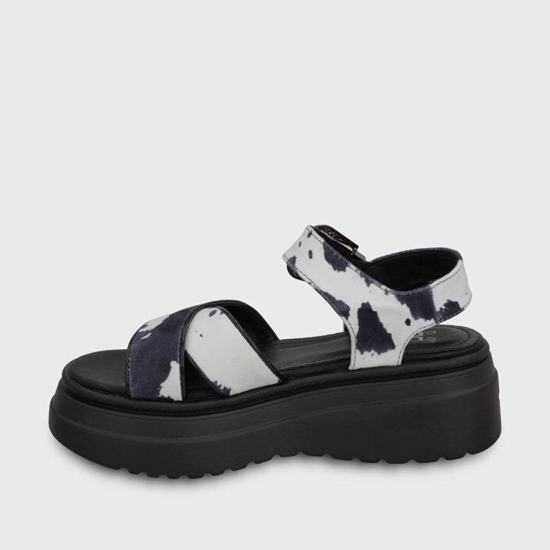 SANDALIA PLATAFORMA ANIMAL PRINT MUJER 55923 - 4