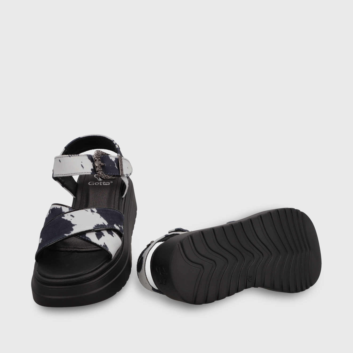 SANDALIA PLATAFORMA ANIMAL PRINT MUJER 55923 - 7