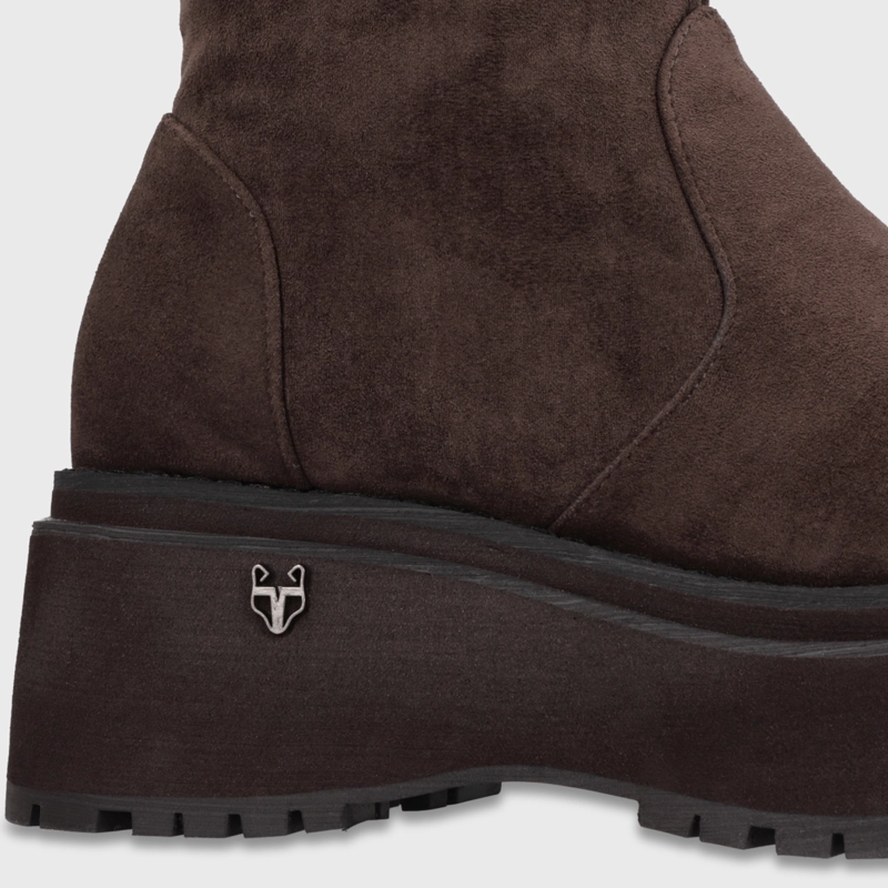 BOTA PLATAFORMA CAFE  MUJER 1509202 - 6