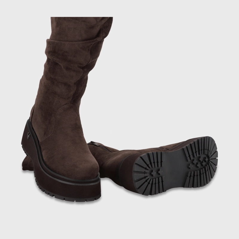 BOTA PLATAFORMA CAFE  MUJER 1509202 - 7