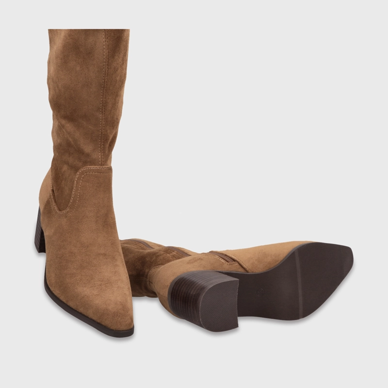 BOTA TACO BEIGE MUJER 5530208 - 7