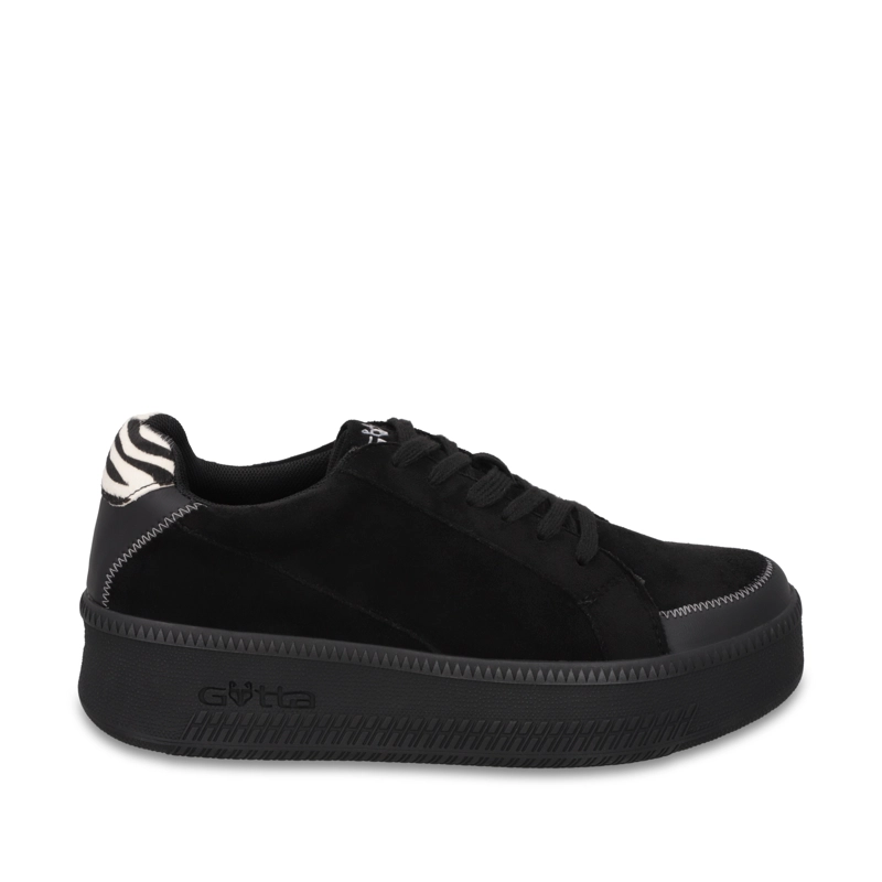 ZAPATILLA PLATAFORMA NEGRA MUJER 67310 - 1
