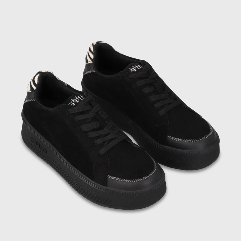 ZAPATILLA PLATAFORMA NEGRA MUJER 67310 - 3