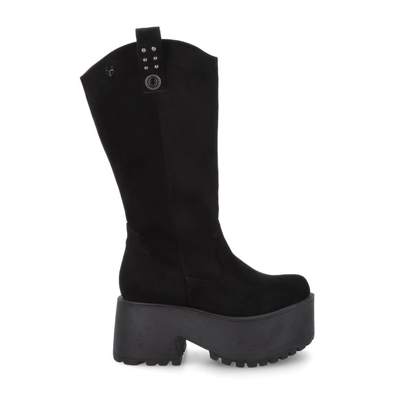 BOTA PLATAFORMA NEGRA MUJER 15170 - 1