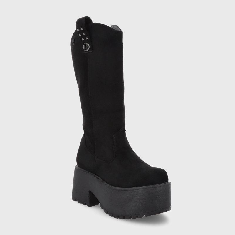 BOTA PLATAFORMA NEGRA MUJER 15170 - 2