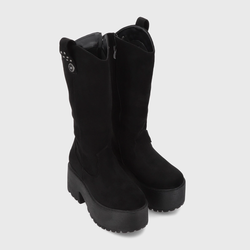 BOTA PLATAFORMA NEGRA MUJER 15170 - 3
