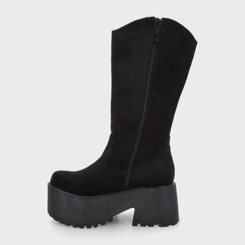 BOTA PLATAFORMA NEGRA MUJER 15170 - 4