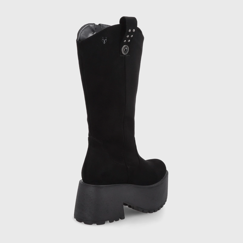 BOTA PLATAFORMA NEGRA MUJER 15170 - 5