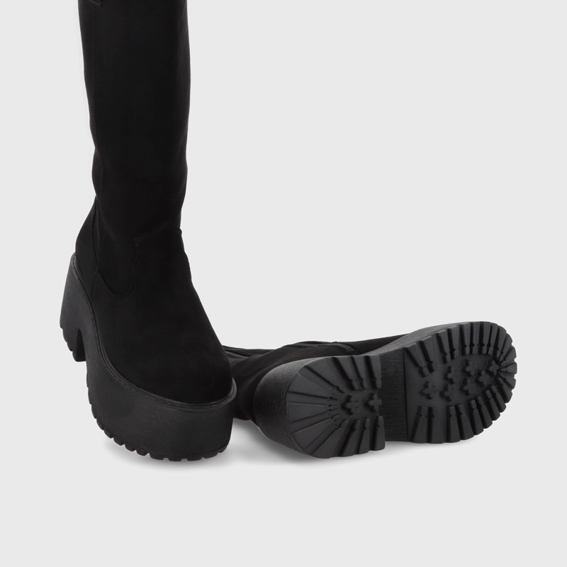 BOTA PLATAFORMA NEGRA MUJER 15170 - 7