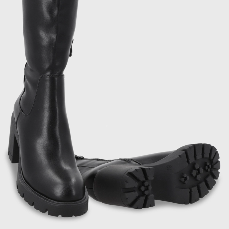 BOTA TACO NEGRA MUJER 56060 - 7