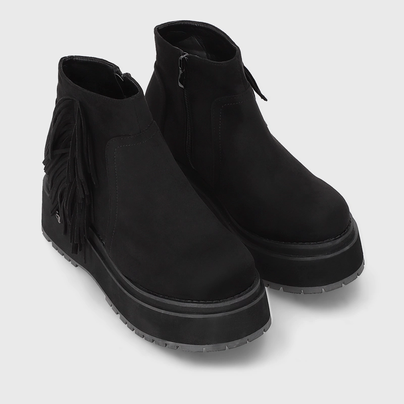 BOTIN PLATAFORMA NEGRO MUJER 1509A - 3