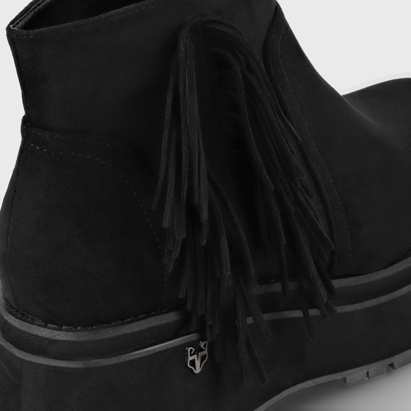 BOTIN PLATAFORMA NEGRO MUJER 1509A - 6