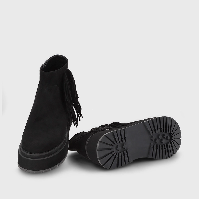 BOTIN PLATAFORMA NEGRO MUJER 1509A - 7