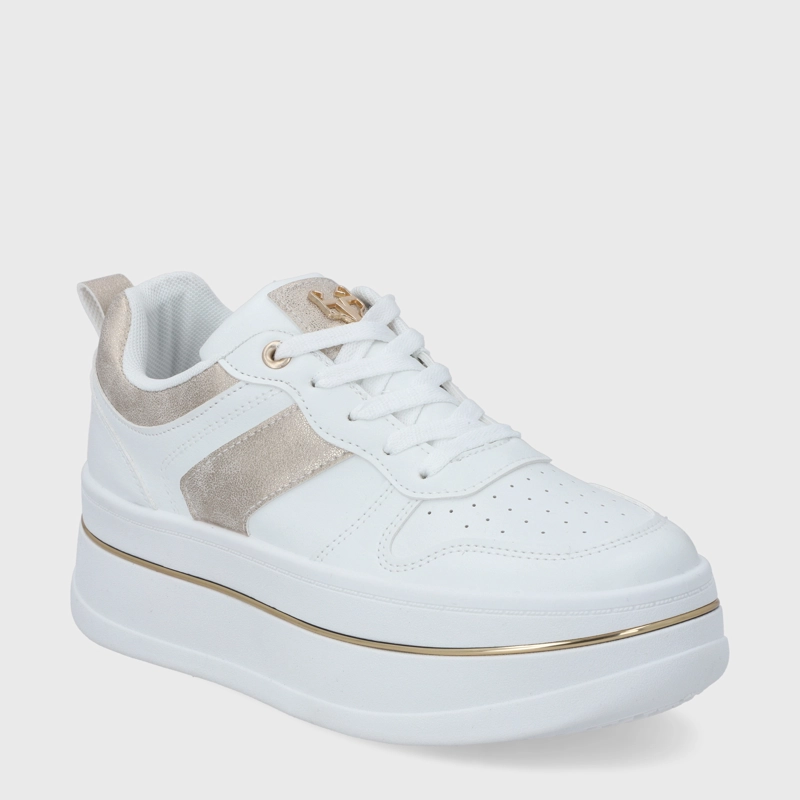 ZAPATILLA PLATAFORMA BLANCA MUJER 58010 - 2