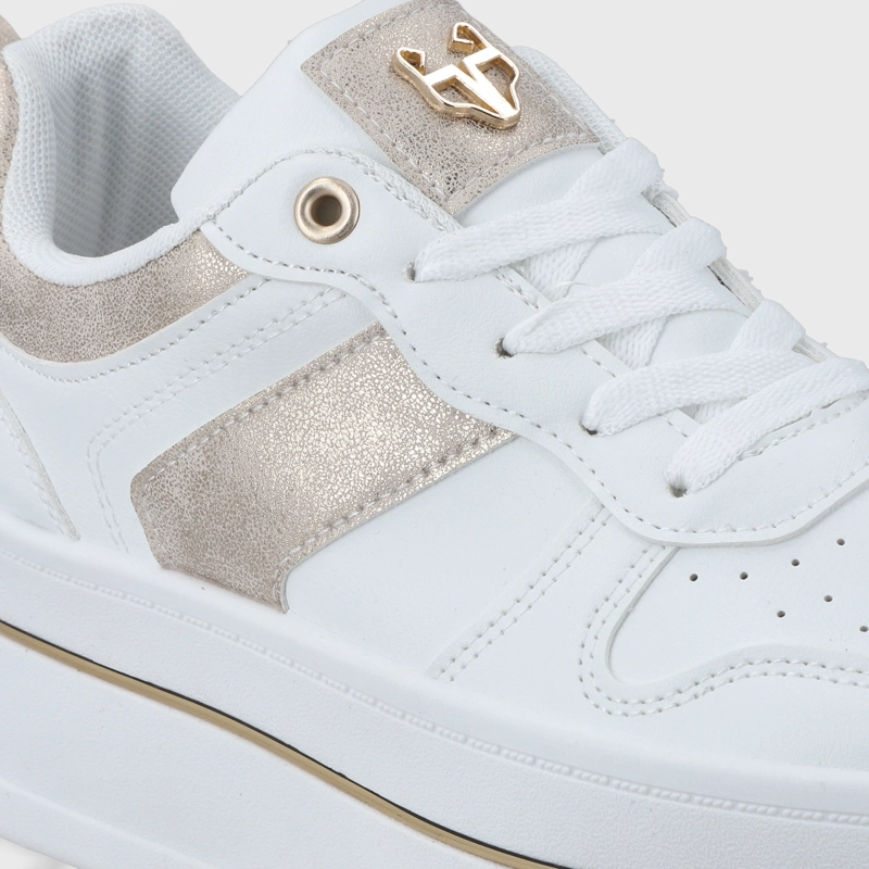 ZAPATILLA PLATAFORMA BLANCA MUJER 58010 - 6