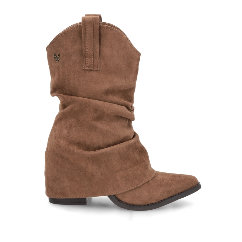 BOTA TACO CAMEL MUJER 53781 - 1