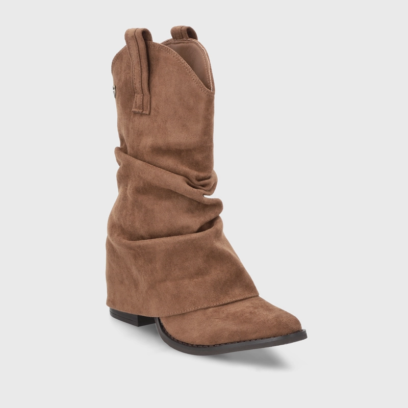 BOTA TACO CAMEL MUJER 53781 - 2