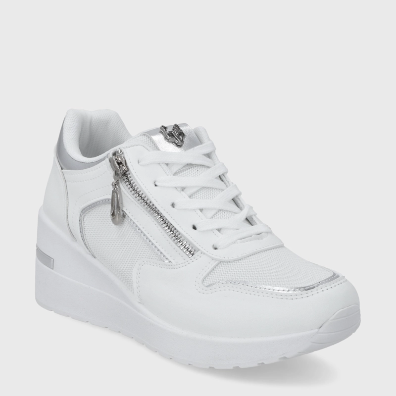 ZAPATILLA PLATAFORMA BLANCA  MUJER 58040 - 2