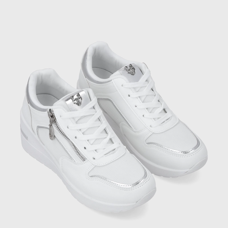 ZAPATILLA PLATAFORMA BLANCA  MUJER 58040 - 3