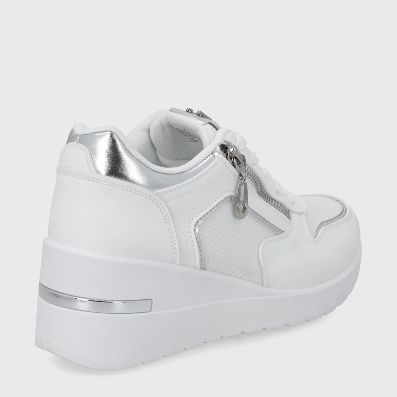 ZAPATILLA PLATAFORMA BLANCA  MUJER 58040 - 5