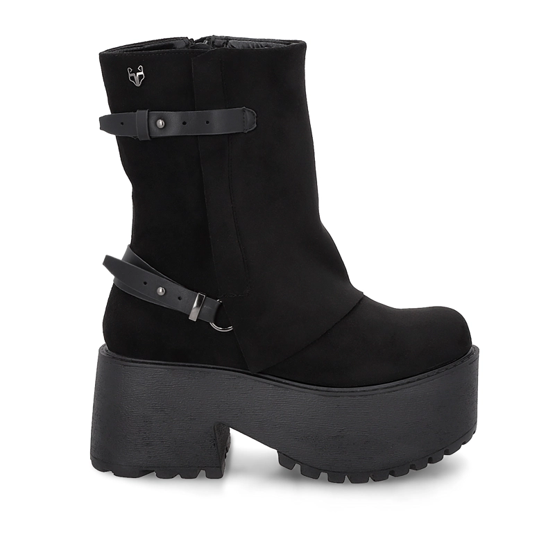 BOTIN PLATAFORMA NEGRO MUJER 15179 - 1