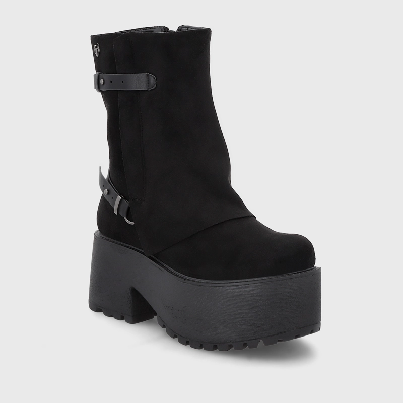 BOTIN PLATAFORMA NEGRO MUJER 15179 - 2
