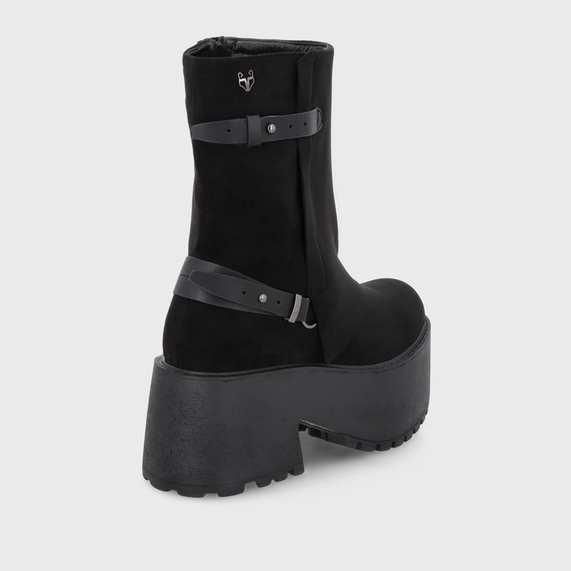 BOTIN PLATAFORMA NEGRO MUJER 15179 - 5